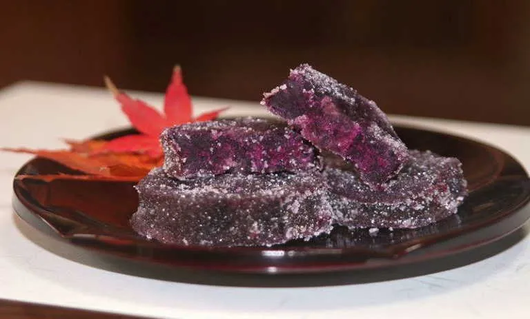 紫芋の甘納糖